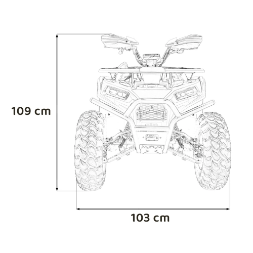 Pojazd Quad Spalinowy 200CC PRO RIDER Pomarańczowy PSP.ATV020.POM